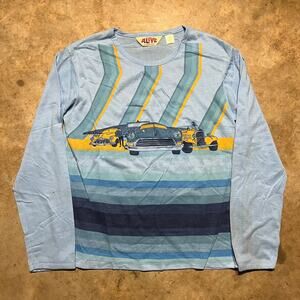 NOS Vintage 70s Alive by Vanderbilt Blue Cars Club Shirt